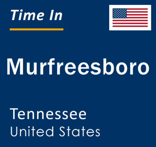 Current local time in Murfreesboro, Tennessee, United States