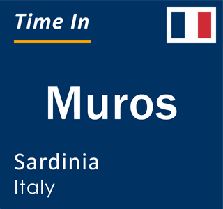 Current local time in Muros, Sardinia, Italy