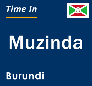 Current local time in Muzinda, Burundi