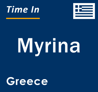 Current local time in Myrina, Greece