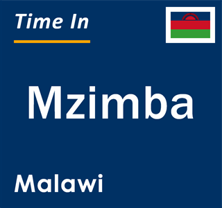 Current time in Mzimba, Malawi