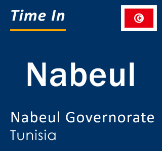 Current local time in Nabeul, Nabeul Governorate, Tunisia