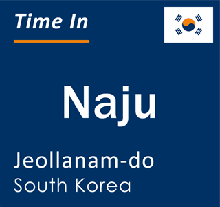 Current local time in Naju, Jeollanam-do, South Korea