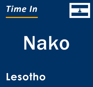 Current local time in Nako, Lesotho