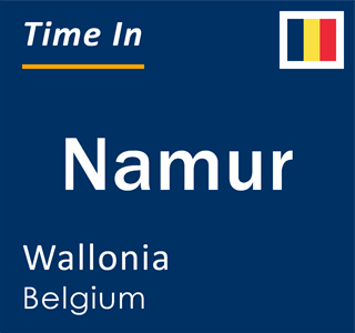 Current time in Namur, Wallonia, Belgium