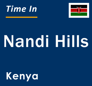 Current local time in Nandi Hills, Kenya