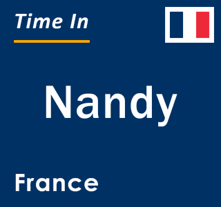 Current local time in Nandy, France