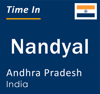 Current time in Nandyal, Andhra Pradesh, India