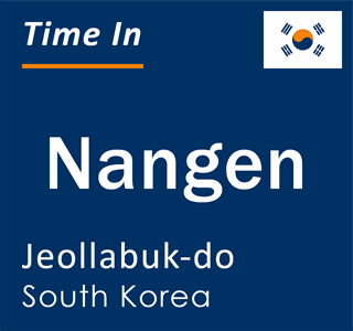 Current local time in Nangen, Jeollabuk-do, South Korea