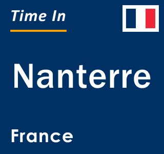 Current local time in Nanterre, France