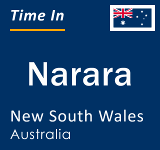 Current local time in Narara, New South Wales, Australia