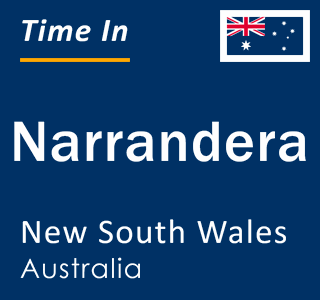 Current local time in Narrandera, New South Wales, Australia