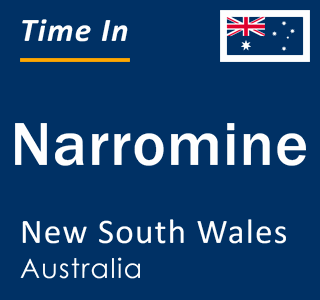 Current local time in Narromine, New South Wales, Australia