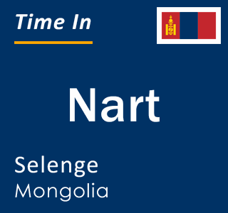 Current time in Nart, Selenge, Mongolia
