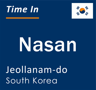 Current local time in Nasan, Jeollanam-do, South Korea