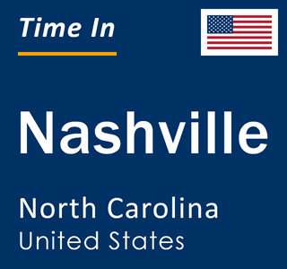 Current local time in Nashville, North Carolina, United States