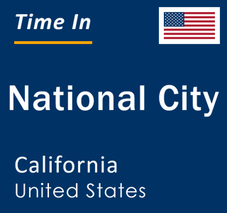 Current local time in National City, California, United States