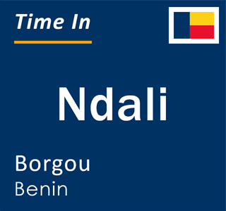 Current local time in Ndali, Borgou, Benin