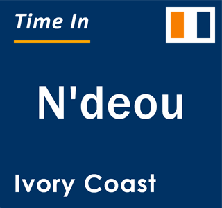 Current local time in N'deou, Ivory Coast