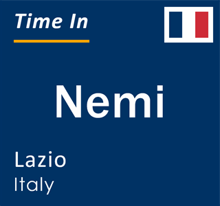 Current local time in Nemi, Lazio, Italy