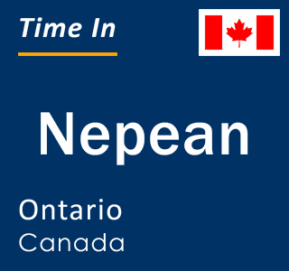 Current local time in Nepean, Ontario, Canada