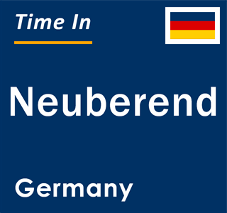 Current Local Time in Neuberend, Germany