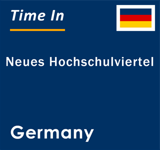 Current local time in Neues Hochschulviertel, Germany