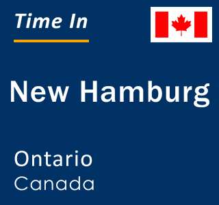 Current local time in New Hamburg, Ontario, Canada