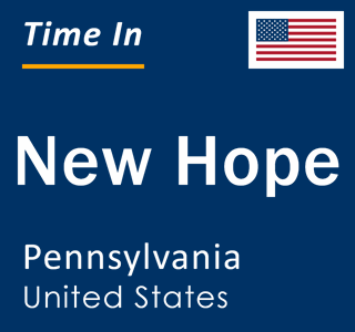 Current local time in New Hope, Pennsylvania, United States