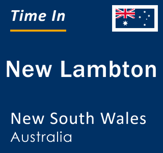 Current local time in New Lambton, New South Wales, Australia