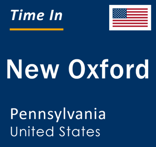 Current local time in New Oxford, Pennsylvania, United States