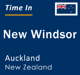 Current local time in New Windsor, Auckland, New Zealand