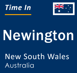 Current local time in Newington, New South Wales, Australia