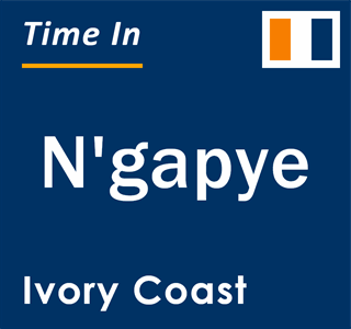 Current local time in N'gapye, Ivory Coast