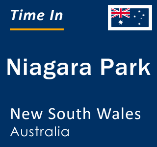 Current local time in Niagara Park, New South Wales, Australia