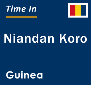 Current local time in Niandan Koro, Guinea