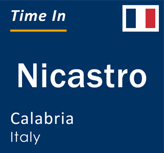 Current local time in Nicastro, Calabria, Italy