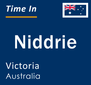 Current local time in Niddrie, Victoria, Australia