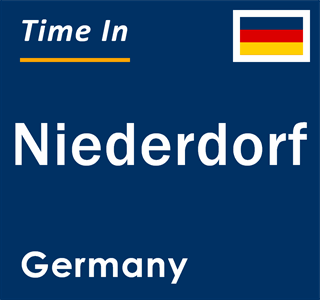 Current local time in Niederdorf, Germany