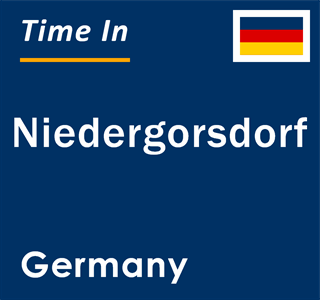 Current local time in Niedergorsdorf, Germany