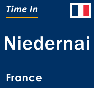 Current local time in Niedernai, France