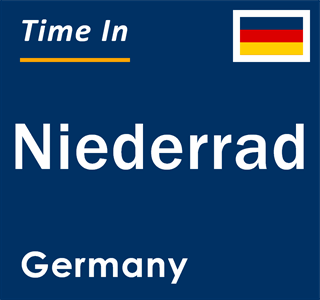 Current local time in Niederrad, Germany