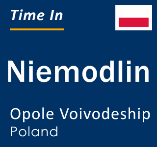 Current local time in Niemodlin, Opole Voivodeship, Poland