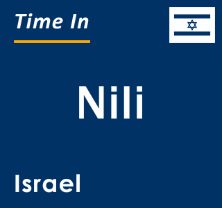 Current local time in Nili, Israel