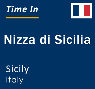 Current local time in Nizza di Sicilia, Sicily, Italy