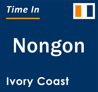 Current local time in Nongon, Ivory Coast