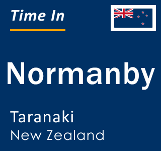 Current local time in Normanby, Taranaki, New Zealand