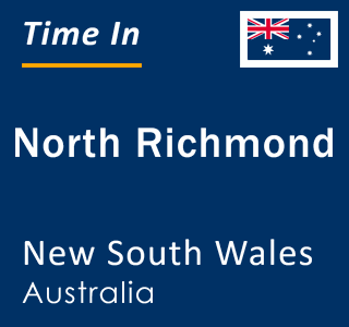 Current local time in North Richmond, New South Wales, Australia