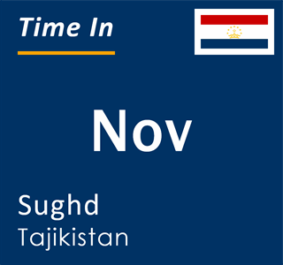 Current time in Nov, Sughd, Tajikistan