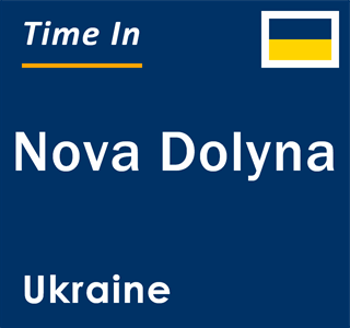 Current local time in Nova Dolyna, Ukraine